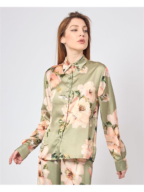 MDM women's shirt floral pattern MADEMOISELLE DU MONDE | F591-MDM4012DAFNE